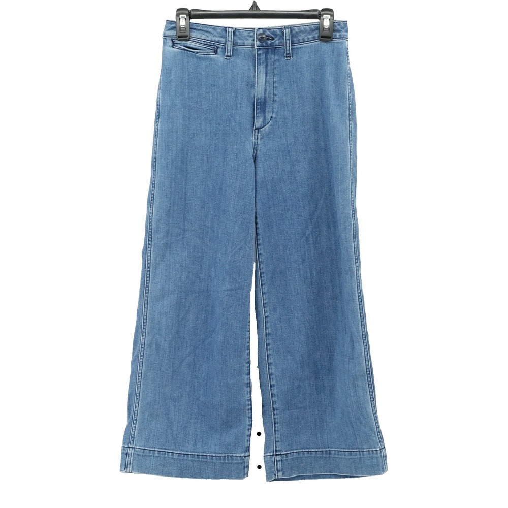 Madewell Denim Jeans SZ 26 Flared Wide Leg Crop Retro 70s 90s Y2K Skater Grunge